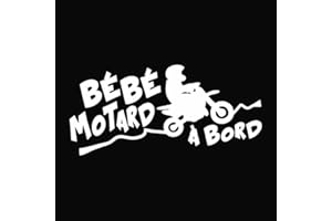 STICKER BEBE MOTARD A BORD (J0125)