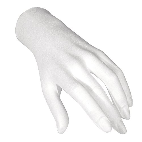 Rayher 3396900 Styropor-Hand, weiblich, 21 cm