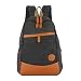 Produktbild Hemio Männer College-Tasche 14 Zoll Laptop Tablet Schultasche Casual Schulrucksäcke Urban Rucksäcke Frauen Tagesrucksack (Schwarz)