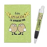 Libreta A-6 + bolígrafo a juego.