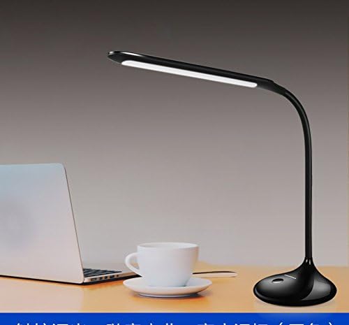 light Led Desk Lamp Children College Student Study Dormitory Bedroom Desk Desk Writing Dimming Charging Eye Lamp,Black