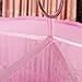 WLM Fashion Dome Bed Canopy Netting Princess Mosquito Net (Pink)