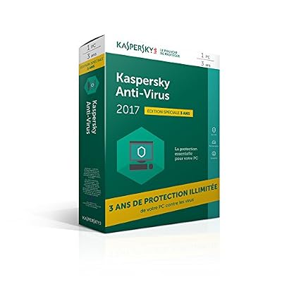 Kaspersky Anti-Virus 2017 (1 poste/3 ans) - édition limitée [Téléchargement]