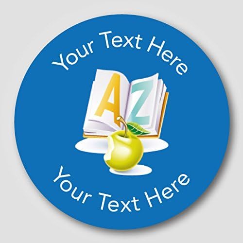 48 30mm Personalised 'A-Z Book' Children's Reward Stickers