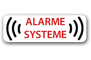 IBEX STICKER Autocollant | Alarme Système | Voiture, Maison, Sécurité | Fond Transparent | Vinyle | Dimension au choix (8cm)