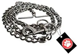 Pawzone Stainless Steel Coated Training Chain/Leash for Dogs (XL)(63.5inch x 1cm x 0.3mm)