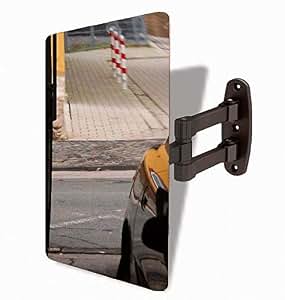 Garage Mirrors - metal mirror 300 x 400 mm - parking aid with stable ...