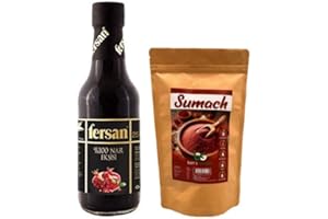 BEN'S GARDEN Fersan 100% Reiner Granatapfelsirup (330 g) & Sumach (Sumak) Gewürz (125 g) Set | Natürliche, Vegane Würze für Salate, Marinaden & orientalische Gerichte