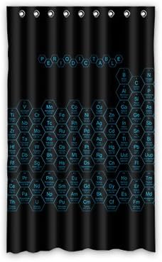 Dalliy Custom periodic table Window Curtain Polyester 52"x84" about 132cm x 213cm(one piece)