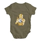 TWISTED ENVY Baby Jungen (0-24 Monate) Body Gr. 6-12 Monate, Khaki