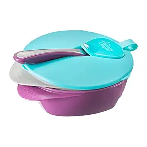 TOMMEE TIPPEE : Baby Feeding Bowl with Spoon and Lid