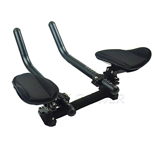 Preisvergleich Produktbild Signswise Lenkeraufsatz T2 + Triathlonlenker / Aerobar für Rennrad, Mountainbike, Farbe schwarz
