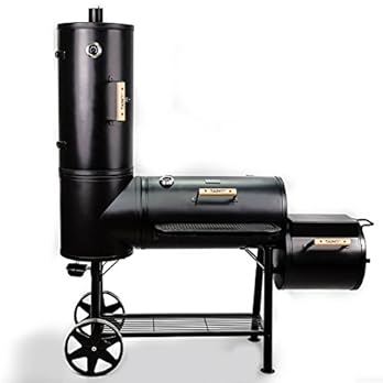 Taino Chief 130 Xxl Smoker 130kg Bbq Grillwagen Holzkohle Grillkamin 35 Mm Stahl Profi Qualitt Rucherofen