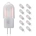 Produktbild GVOREE 2W G4 LED Lampe Birne, 180LM, Ersatz für 20W Halogenlampen,12V AC / DC, 3000K Warmweiß,360° Abstrahlwinkel, LED Birnen, LED Leuchtmittel, 10er Pack