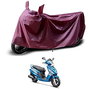 SEBONGO Waterproof Scooter Cover for Hero Maestro - Hero Maestro Edge - Hero Maestro Edge 125 Protect Against Dust Debris Rain and Weather (Maroon)