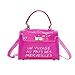 Produktbild Frauen Transparent Schultertasche Mode Vielseitig Diagonal Handtasche Kleine Crossbody Geldbörse Handytasche Mädchen Einfarbig Kartenhalter Schulter Brieftasche Umhängetasche (Rosa 2, one size)