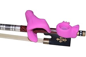 RANRAO Impugnatura per arco di violino in silicone per tutte le dimensioni, strumento di correzione della postura per principianti, supporto per archetto per violino, supporto per violino, supporto per