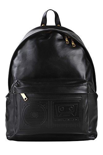 Preisvergleich Produktbild Versus Versace Rucksack 100% Leder Schwarz