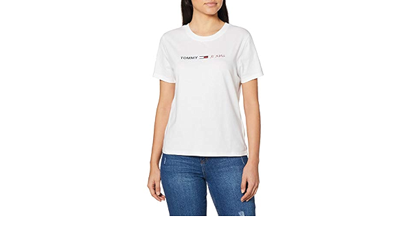 Tommy Hilfiger T-Shirt Donna MOD. DW0DW08486 Bianco XS : Amazon.it:  Abbigliamento