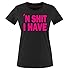 Produktbild Comedy Shirts - 'N SHIT I HAVE - Damen T-Shirt - Schwarz/Pink Gr. XXL