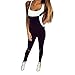 Produktbild ZEZKTDamen Jeans Boyfriend Latzhose Stripe Hohe Taille Wide Leg lange Hose Jumpsuits Rompers Beiläufig Gurt Latzhosen Denim Hosenträger Spielanzug Harem Jumpsuit Hosen (S, Schwarz)