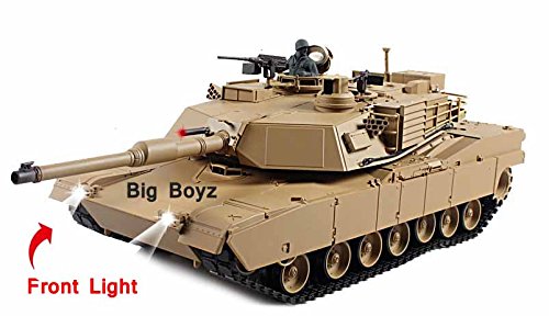Heng Long Radio remote Control M1A2 Abrams Tank 2.4G -- BB shooting & Smoking & Sounding & with a FREE Challenger II Hat ! by Big Boyz®