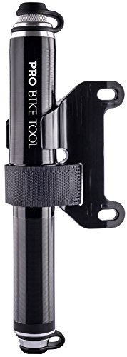 Mini Fahrradpumpe. Hoher Druck, zuverlässig, kompakt & leichte Rahmenpumpe. Für Presta und Schrader Ventile ohne umzustellen. Beste Qualität und Leistung. Handpumpe für Rennrad, Mountainbike Fahrrad & BMX-Reifen. Lebenslange Garantie. (schwarz) - 5