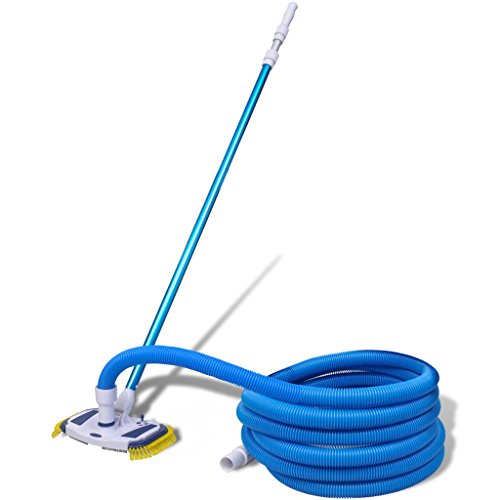 Festnight Pool Reinigungsset Pool Set Schwimmbad Teleskopstange Bodensauger Schlauch