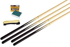 SUPREME - Lot 4 queues billard 1/2 + craies+ brosse