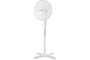 HOMEROKK PARIS HOMEROKK - Ventilateur sur pied - 110° Oscillant - 3 Vitesses - 40 cm Ø - Hauteur : 125 cm - 45 W