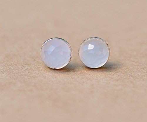 Chalcedony earrings with Sterling Silver studs 6mm