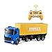 Produktbild Ferngesteuerter Grosser Truck Spielzeug Pritsche Anhänger Hohe Simulation Containertransporter LED-Licht 2.4G Signalfernbedienung - Ideales Geschenk