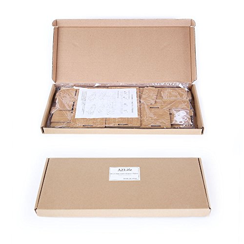 AZLife Holz Monitor Ständer DIY Verbindung Bildschirmerhöher Schreibtischregal für Laptops, Drucker oder Monitor, iMac, LCD TV Geräte,Schreibtisch Organizer mit Zusätzlicher Stauraum - 8