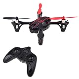 100 % Original Hubsan X 4 H107C 2.4 G 4CH RTF RC Hélicoptère Quadcopter W / HD Appareil Photo 2MP Noir & Rouge