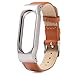 Produktbild Hunpta Mode Leder Smart Armbanduhr Armband für Xiaomi Mi Band 2 (Braun)