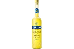 Pallini Limonzero | World’s First Non-Alcoholic Limoncello Liqueur | Made from Amalfi Lemons from Italy | Mix It In Zero-Proof Limoncello Cocktails without the Buzz, 500ml