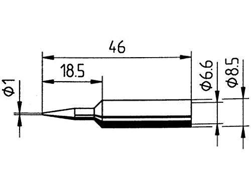 Preisvergleich Produktbild ERSA-832BDLF Tip conical 1mm ERSA