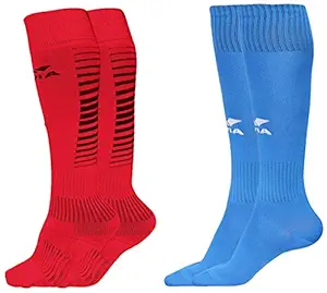 Nivia Encounter Soccer Socks - Medium (Red)