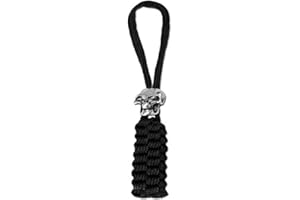 Böker Plus Lanyard - Cordón para llaves con diseño de calavera, color negro