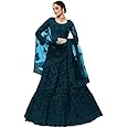 Nir Fashion Women's Silk Semi-Stitched Lehenga Choli (Nir Fashion_Rama Green_Free Size)