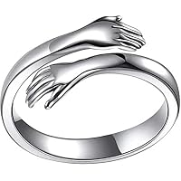 hug ring silver
