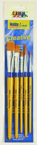 Hobby Line 723032 - Pinselset Creative Synthetik gemischt