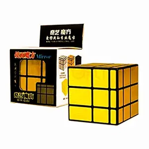 D ETERNAL QiYi Fantasy Themed Mirror Cube 3x3 High Speed Magic Puzzle Cube for 14 Years and Up, Gold