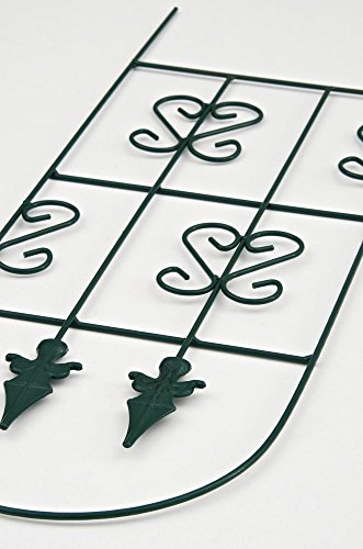 CLP massives Pflanzen Rankgitter ANDRIA aus Metall, Größe: 90 x 30 cm, Stabstärke 0,5 – 1 cm grün - 3