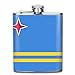 Produktbild deyhfef Aruba Flag Stainless Steel Liquor Pocket Bottle Hip Flask Wine Pot Wine Flagon 7OZ