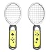 Price comparison product image 1 Pair Portable Durable ABS Drumstick Tennis-Rackets for Nintendo Switch Joy-Con Controller Accessories(Gray Tennis Racket)