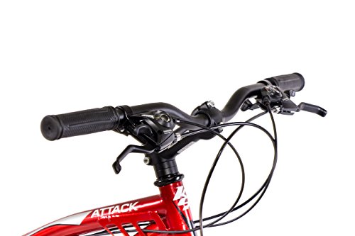 27,5″ Zoll MOUNTAINBIKE FAHRRAD KCP ATTACK Unisex mit 21 Gang SHIMANO TX rot schwarz - 6