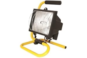 THE HOME FUSION COMPANY Lampe d'extérieur 500W portable halogène pour jardin résiste au climat avec pied