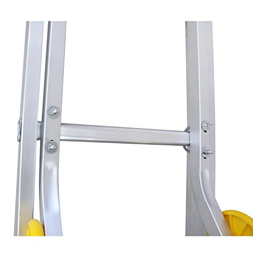 Dachhalterung für Aluminiumleitern – Adapter mit Dachhaken und Rollen - 4