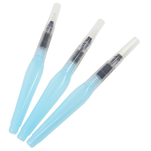 KEESIN Wasser Paintbrush Aquarell Künstler Pinsel Pen 3 Stück (Blau)
